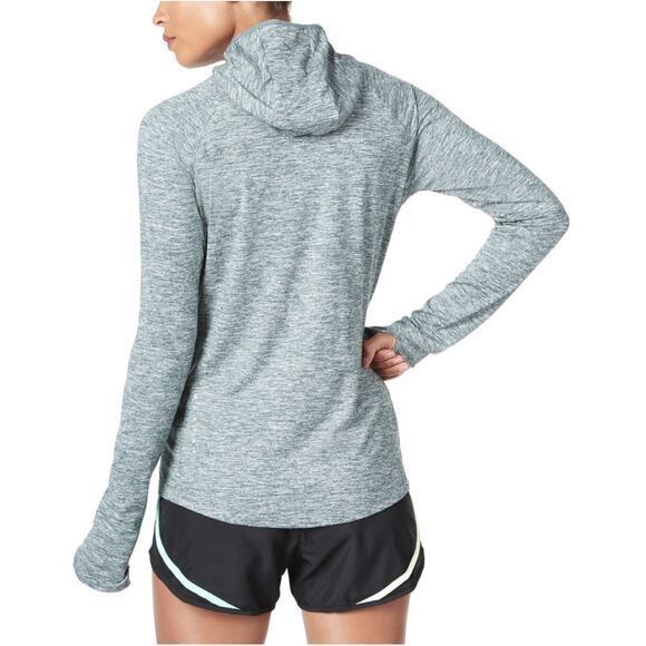 Nike Dri-Fit Element Cowl Neck Long Sleeve Pullover Running Hoodie Gray Size S - Picture 2 of 9